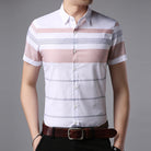 Men's lapel short-sleeved shirt