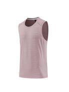 Men's loose round neck breathable and quick-drying running sports vest