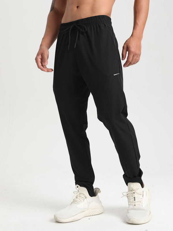 Men's quick-drying elastic outdoor casual running fitness training trousers