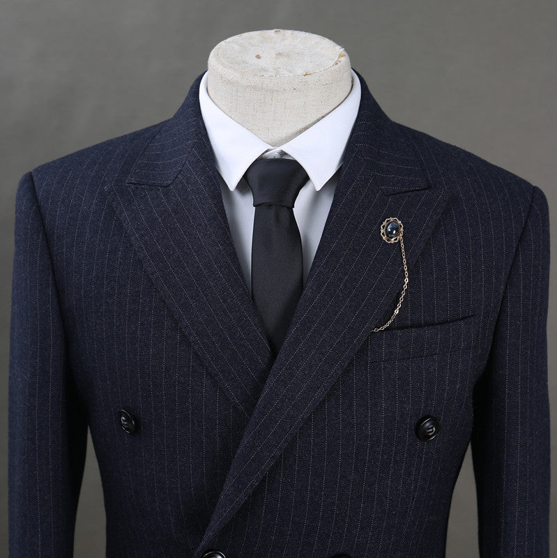 Men's striped suit