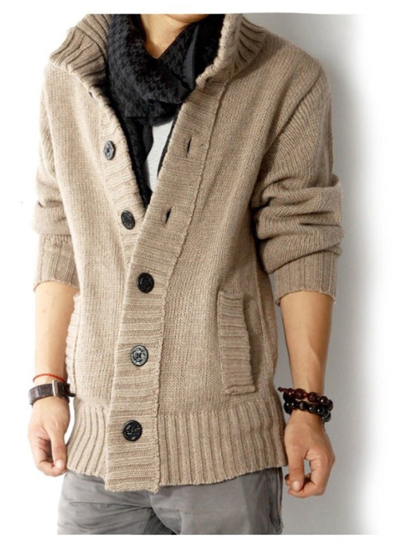 Men's sweaters for autumn and winter new cardigan sweaters