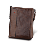 Men's wallet Short men's wallet Anti-theft brush leather wallet men