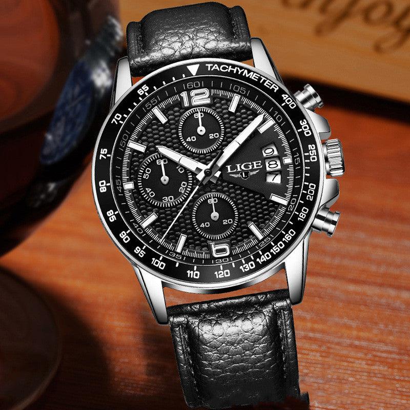 Men's waterproof quartz watch