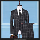 Men'sSuits, Checkered Suits, Three-Piece Suits, Work Suits, Professional Suits, Men's Clothing Trends