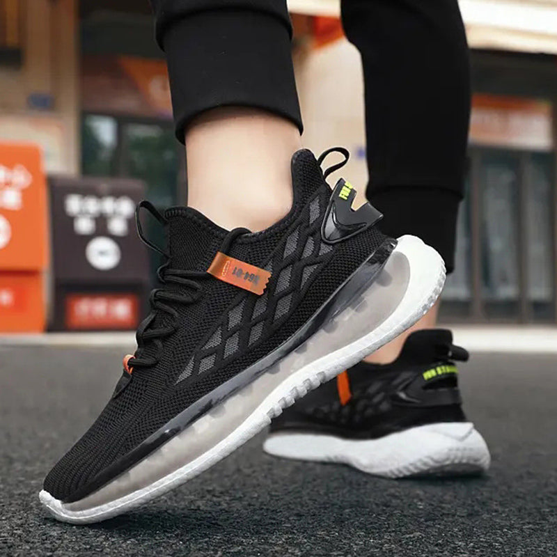 Mesh Sneakers Men Lace Up Running Shoes