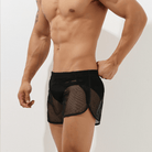 Mesh men's boxers offer a sexy yet comfortable option for home wear or casual outings.