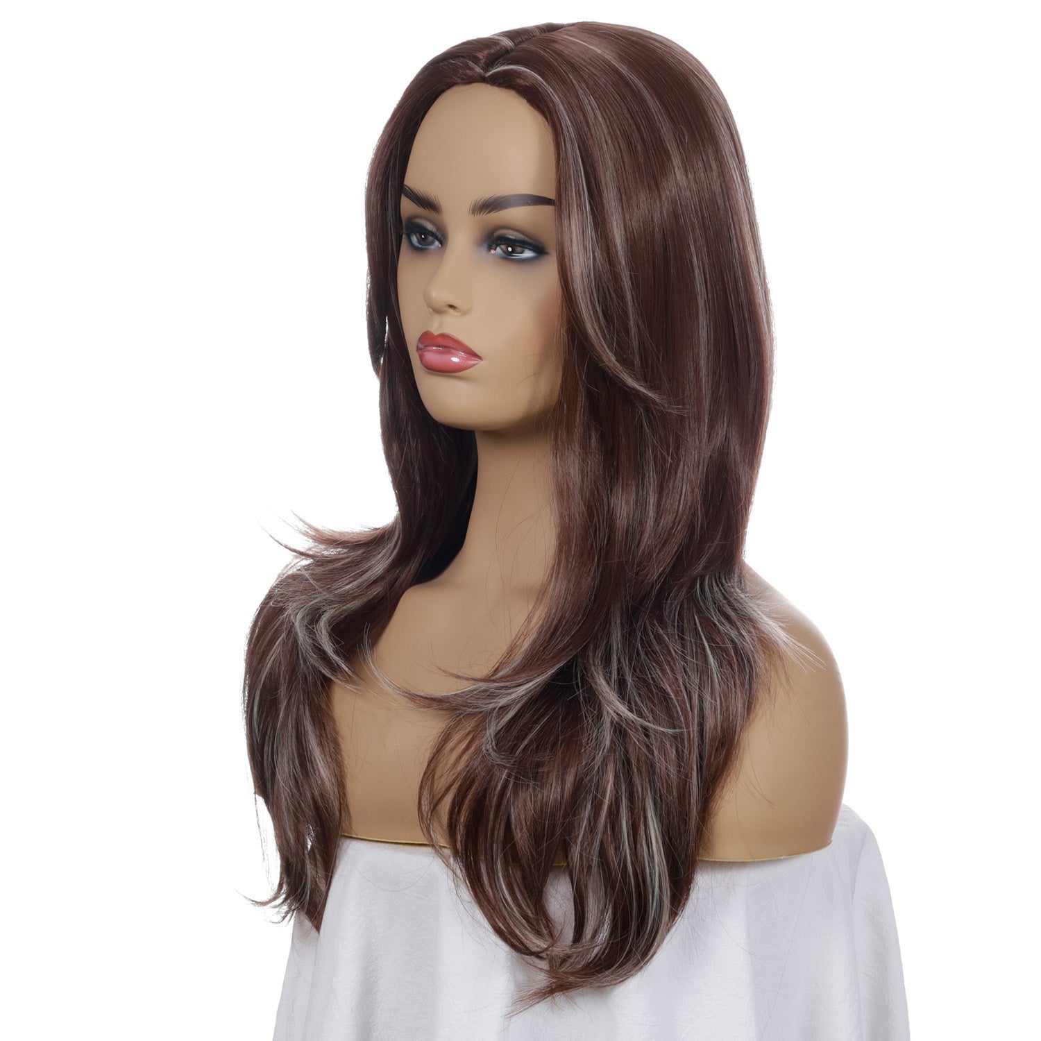 Mid-length Fashion Women's Mid-length Curly Hair Synthetic Wigs