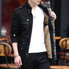 Military Jacket Young Men''s Korean Slim Fit Military Green Casual