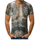 "Muscular Men's Printed Short Sleeves."