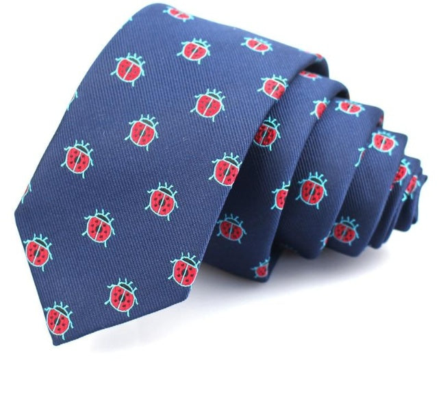 Narrow Cartoon Tie - Casual Fashion Style