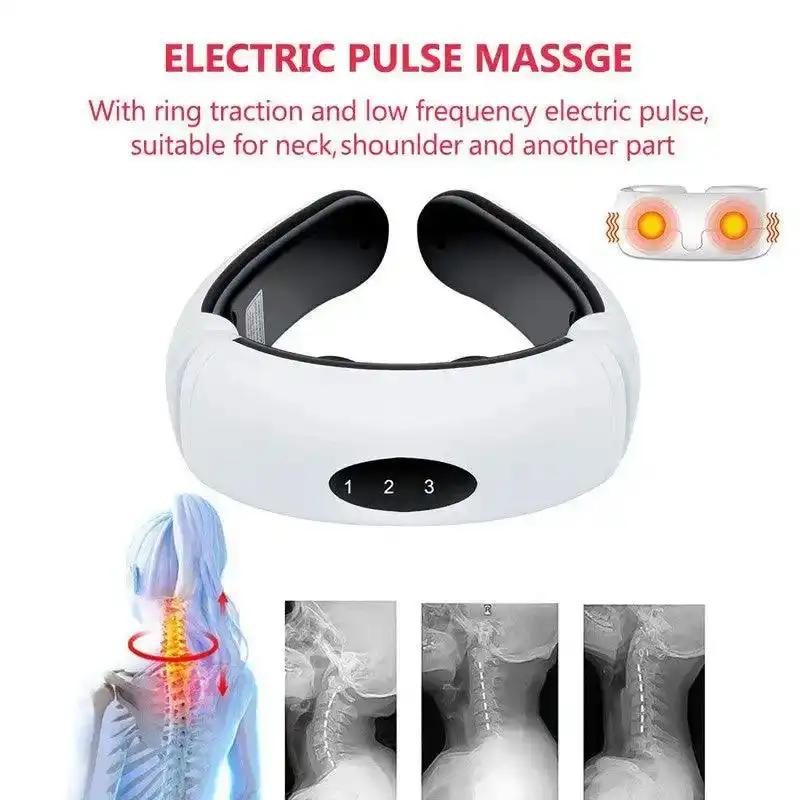 Neck Massager: Cervical Vertebra. Targets neck, 2 contacts, providing effective relief.