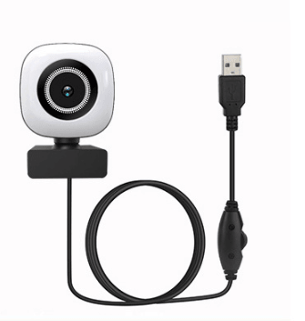 "New 4K Beauty Light Webcam: Private Model for Live Broadcast, USB Video, HD Supplement."