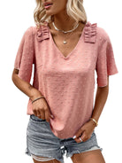 New Fashion Ladies Pink Shirt Design Sense Shirt