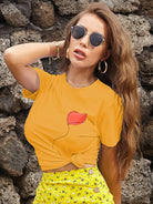 New Fashion Women's Valentine's Day Clothing Printed Fashion Short Sleeve T-Shirt