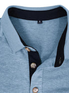 New Men's Long Sleeve Lapel Bottoming POLO Shirt Top