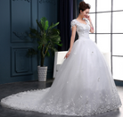 New wedding dress long tail bride dress