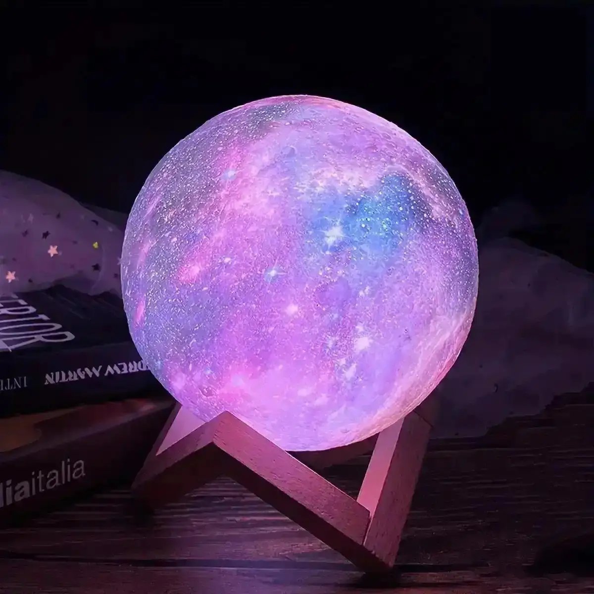 Night Light: 3D Galaxy, LED Night Light Touch Control, color changing, 16 colors.