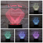 Night Light: A 3D Valentine's Day Gift Featuring Hands Holding Love.