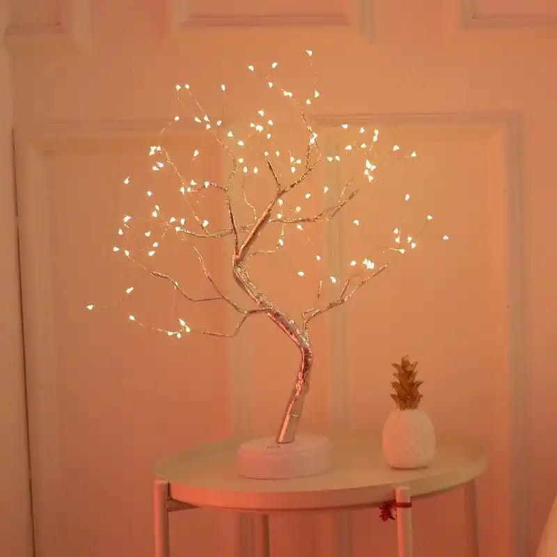 Night Light Tree: Pearl Starry Touch adjustable branches for ambiance.