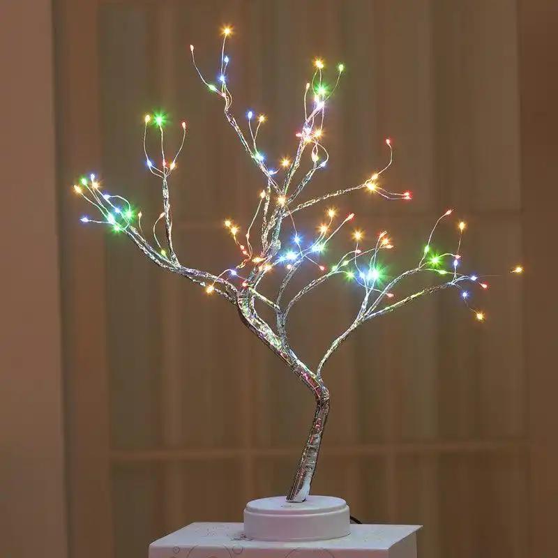 Night Light Tree: Pearl Starry Touch adjustable branches for ambiance.