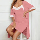 Pajamas: Lace Stretch Slip Nightdress Nightgown pajamas set, milk silk