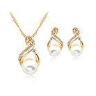 Pearl Necklace And Earrings Set Popular Dinner Bridal Accessories