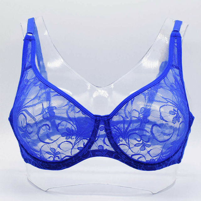 Plus Size Lace Bras For Women Underwired BH Hollow Out