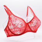 Plus Size Lace Bras For Women Underwired BH Hollow Out