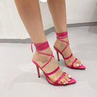 Pointed Toe Roman Sandals High Heel Women Shoes