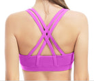 Professional Sport bra Top fitness gym women strappy vest seamless padded Yoga Bras training tank Top push up Running Underwear