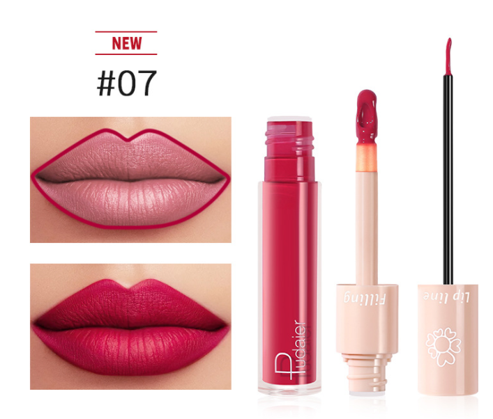 Pudaier Dual Lipstick Lip Gloss Liquid Lipstick