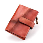 RFID Leather Retro Men's And Women's Horizontal Wiping Wallets First Layer Cowhide Retro Anti-magnetic Foreign Trade Wallet