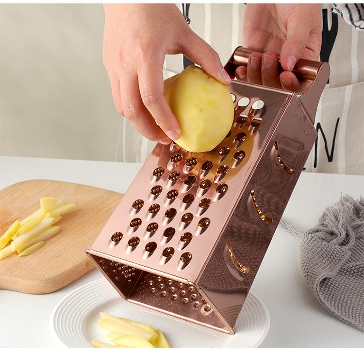 "Rainbow Vegetable Cutter, Potato Slicer, Fruit Grater - Kitchen Multitool."