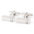 Rectangular Glossy Men And Women Metal Cufflinks