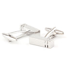 Rectangular Glossy Men And Women Metal Cufflinks