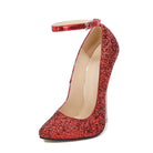 Red Pointed Toe European And American High Heels Women Stiletto