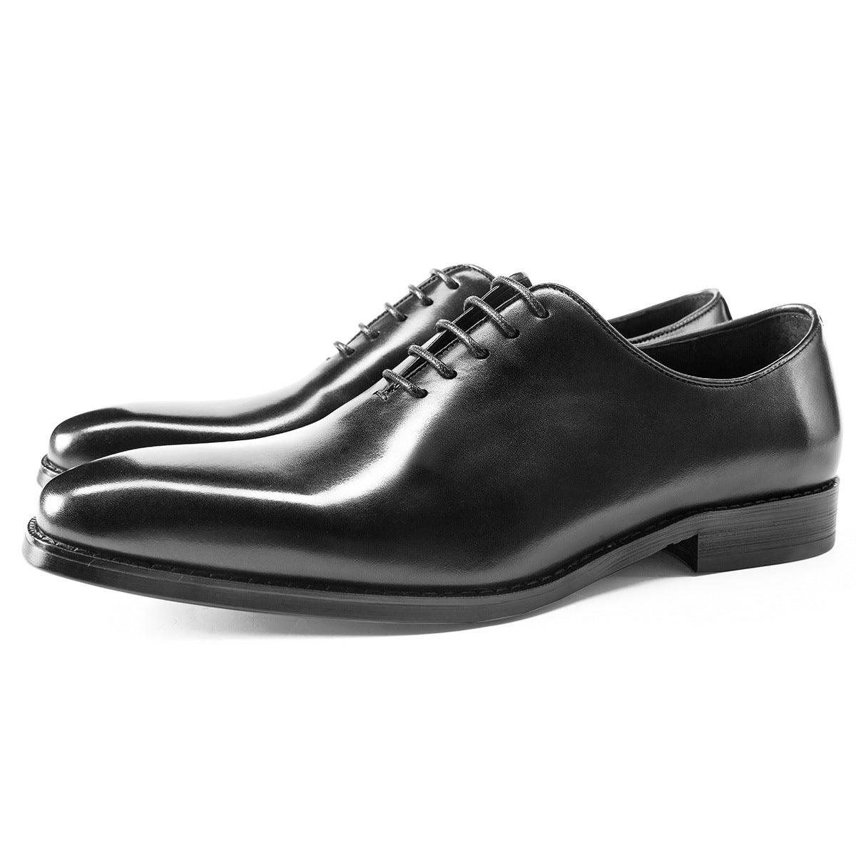 Regal Elegance: Elevate Your Ensemble with British-Inspired Groom Leather Shoes for Men.