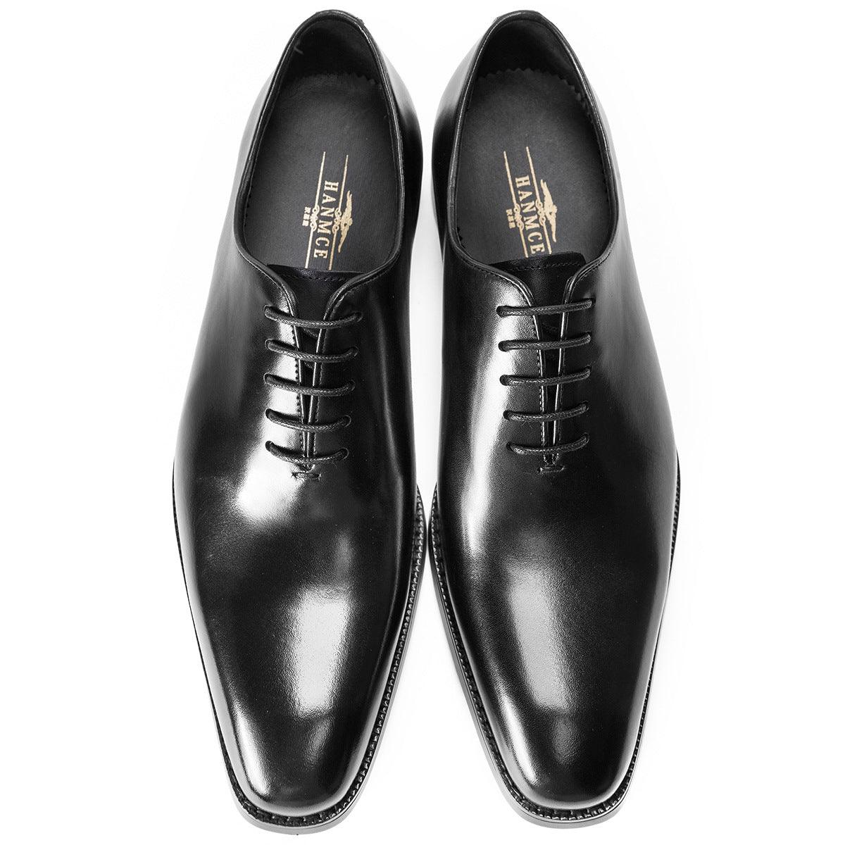 Regal Elegance: Elevate Your Ensemble with British-Inspired Groom Leather Shoes for Men.