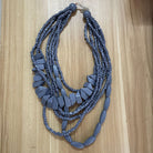 Retro Ethnic Style Colorful Wood Long Beaded Necklace