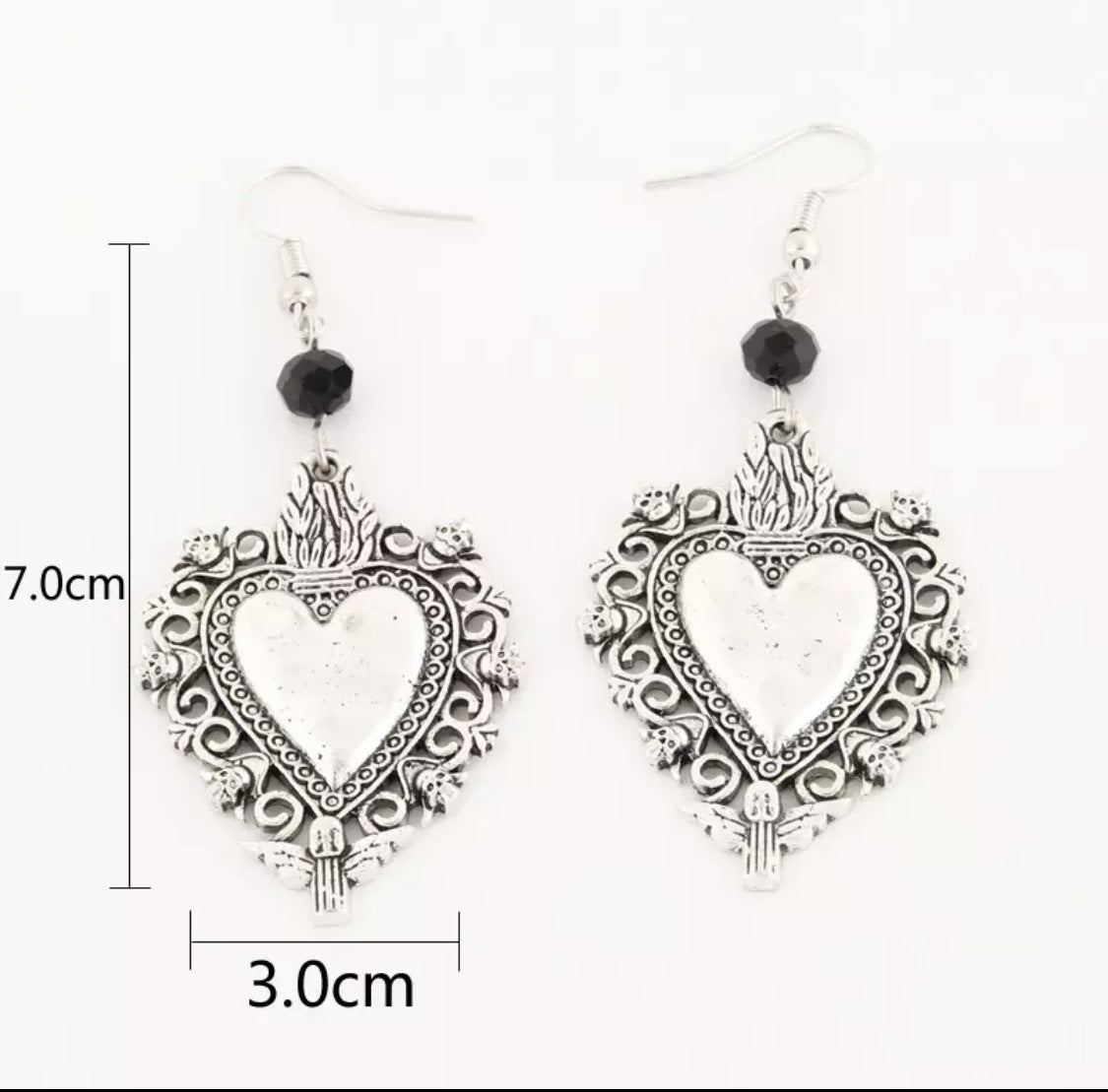 Retro Love Fashion Punk Style Jewelry Earrings For Men And Women