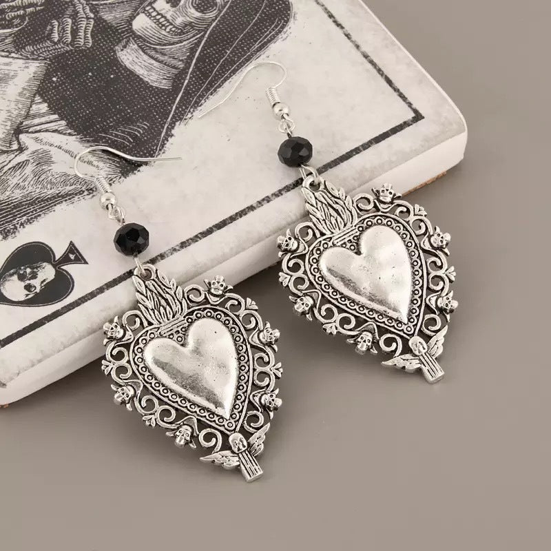 Retro Love Fashion Punk Style Jewelry Earrings For Men And Women