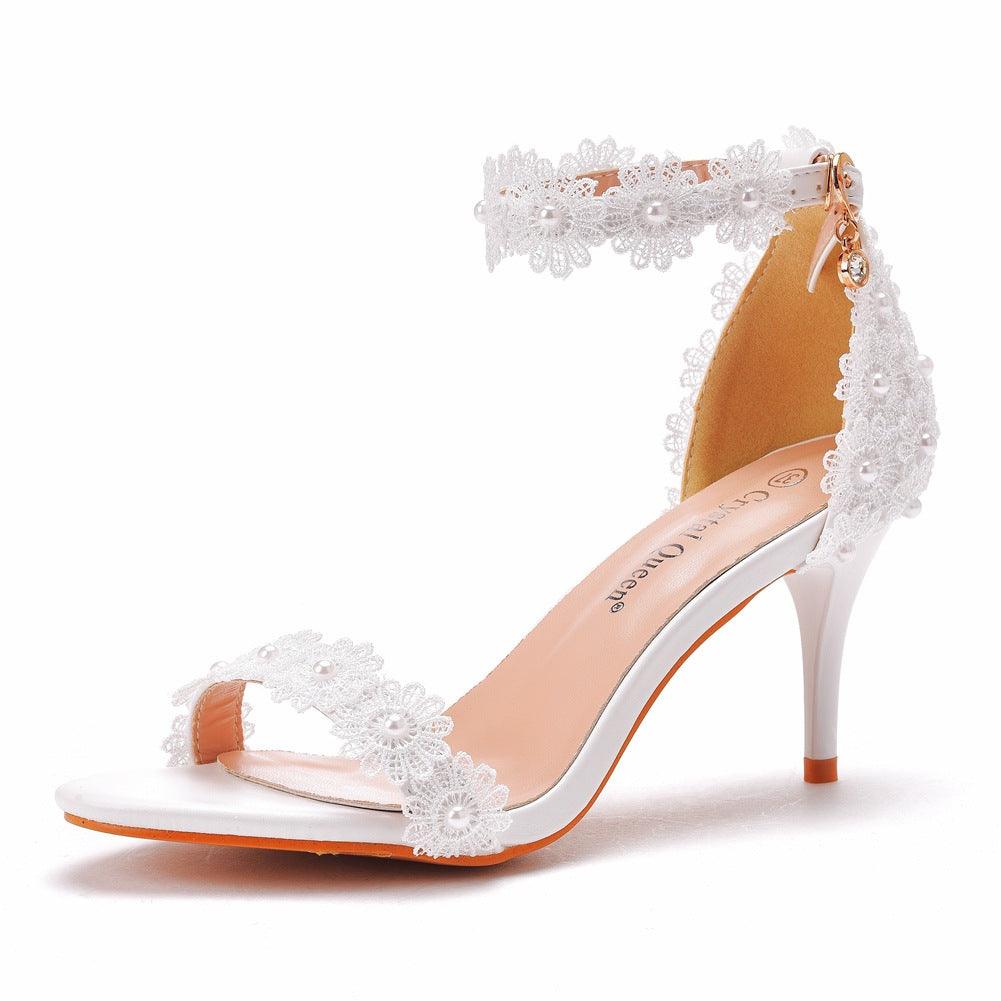 Rhinestone High Heel Shoes Women