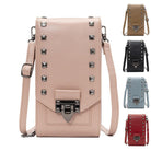 Rivet Design Shoulder Bags Mobile Phone Handbag Solid Color Crossbody Bags Women