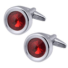 Round Multi-Faceted Satellite Diamond Crystal Cufflinks Men And Women French Cufflinks