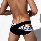 Sexy Swimwear Trunks for Men Low Waist Belt Beach Wear Shorts Memories Gay