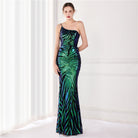 Shimmering Sequin Fairy Celebrity Evening Party Dress