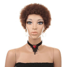 Short Human Hair Wig Natural Afri Kinky Curly Hair Wigs