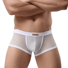 Sleek and breathable, our Men's Mesh Boxers offer allure.