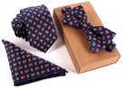 Slim Necktie & Bow Tie Three-Piece Set for Men