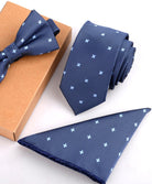 Slim Necktie & Bow Tie Three-Piece Set for Men